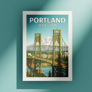 Postal Vintage Portland Oregón