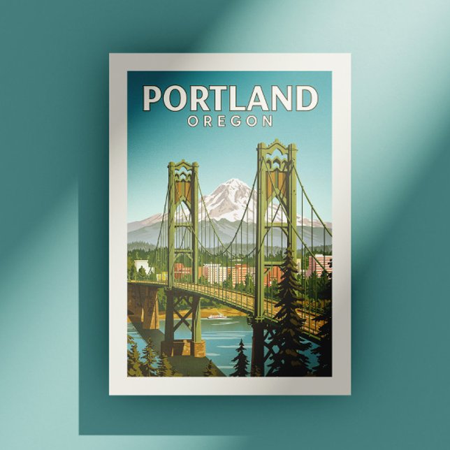 Postal Vintage Portland Oregon (Subido por el creador)