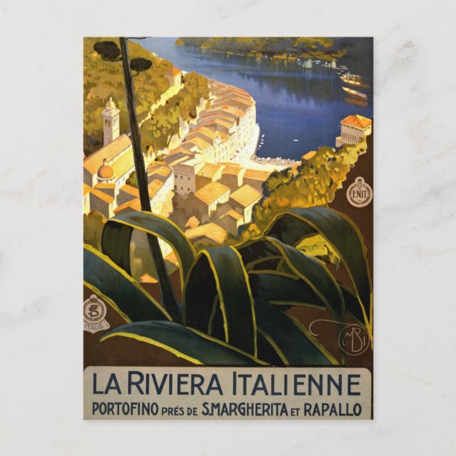 Postal Vintage Portofino (Anverso)