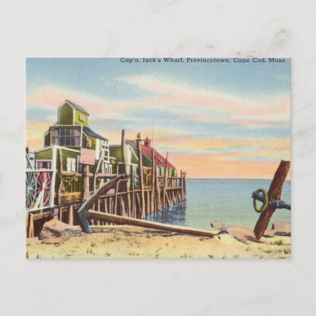Postal Vintage, Provincetown, Cape Cod, Massachusetts (Anverso)