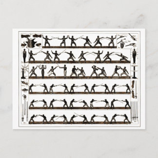 Postal Vintage que cerca la instrucción