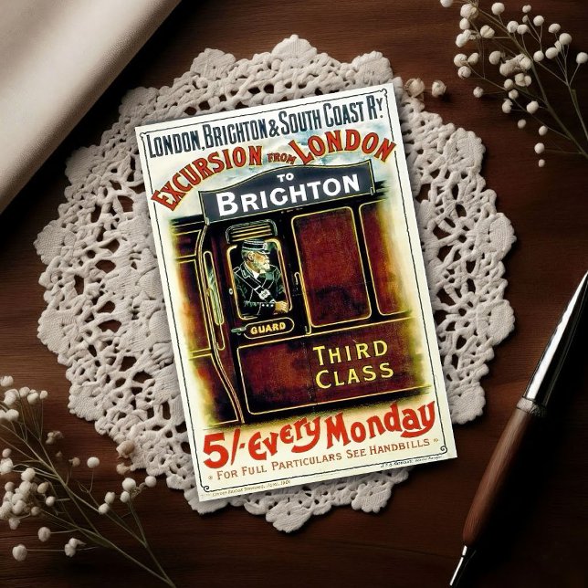 Postal Vintage Rail Excursion Advertising (Subido por el creador)