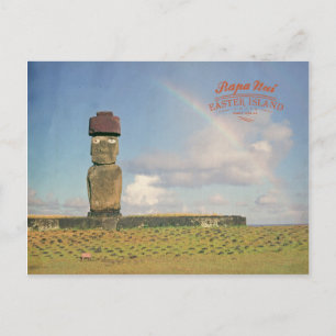 Postal Vintage Rapa Nui (Isla de Pascua) Chile