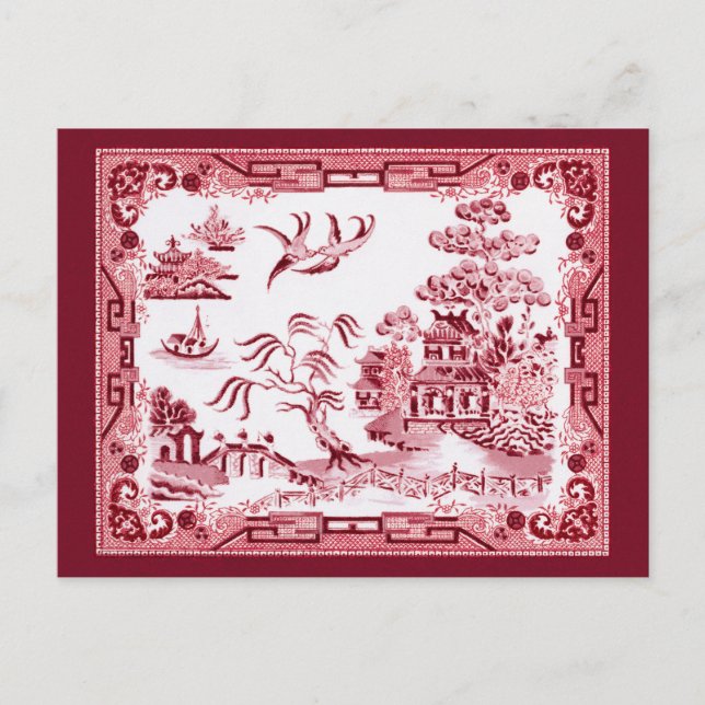 Postal Vintage Red Willow (Anverso)