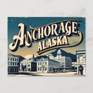 Postal Vintage & Retro de Anchorage, Alaska