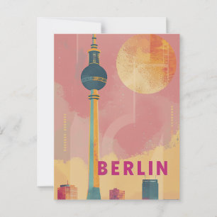 Postal Vintage retro de Berlín