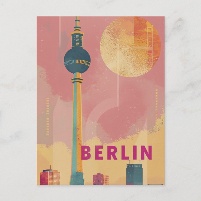 Postal Vintage retro de Berlín (Anverso)