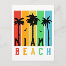 Postal Vintage Retro Miami Beach