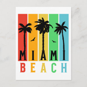 Postal Vintage Retro Miami Beach