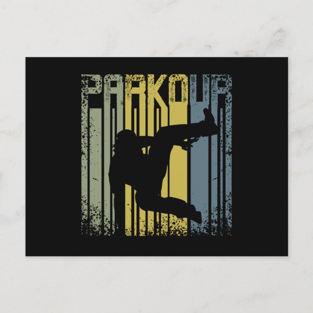 Postal Vintage Retro Parkour Freerunning (Anverso)