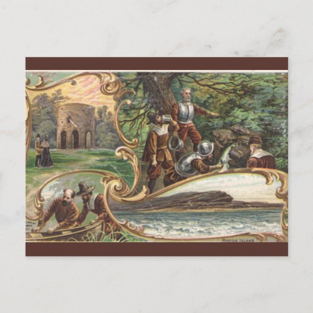 Postal Vintage Rhode Island (Anverso)