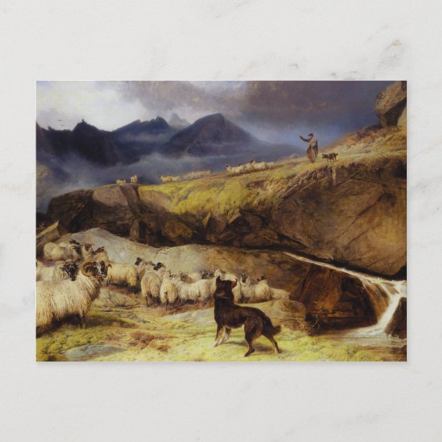 Postal Vintage Richard Ansdell Isle of Sky (Anverso)