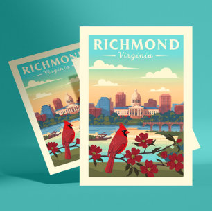 Postal Vintage Richmond Virginia