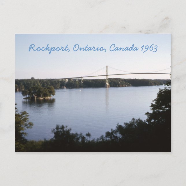 Postal Vintage Rockport Ontario Canada (Anverso)