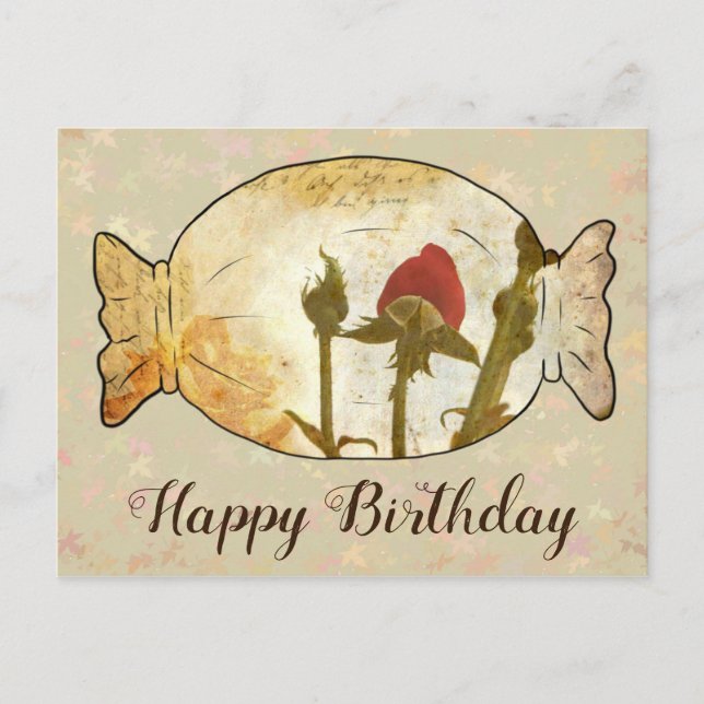 Postal Vintage Rosenbonbon (Anverso)