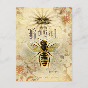 Postal Vintage Royal Bee