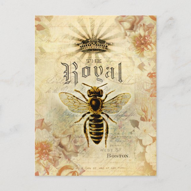 Postal Vintage Royal Bee (Anverso)