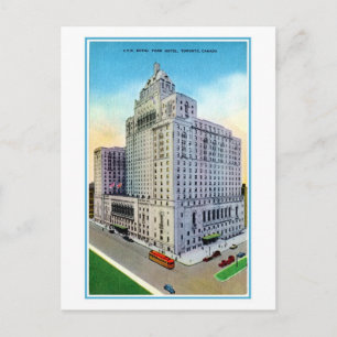 Postal Vintage Royal York Hotel Toronto Canadá