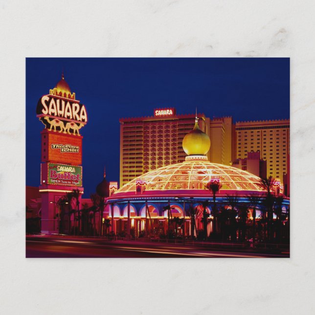 Postal Vintage Sahara Hotel Las Vegas (Anverso)