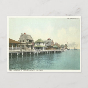 Postal Vintage Sainte Claire Flats Detroit Michigan