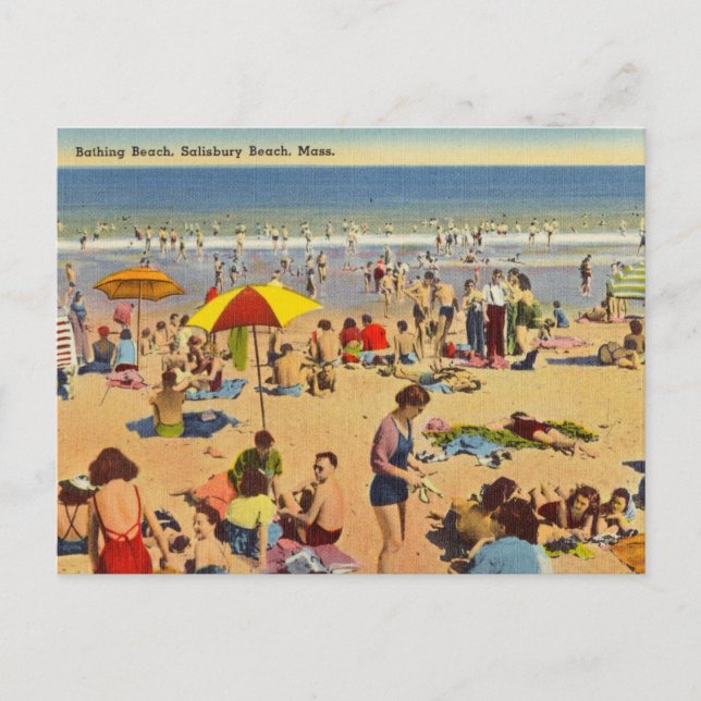 Postal Vintage, Salisbury Beach, Massachusetts (Anverso)