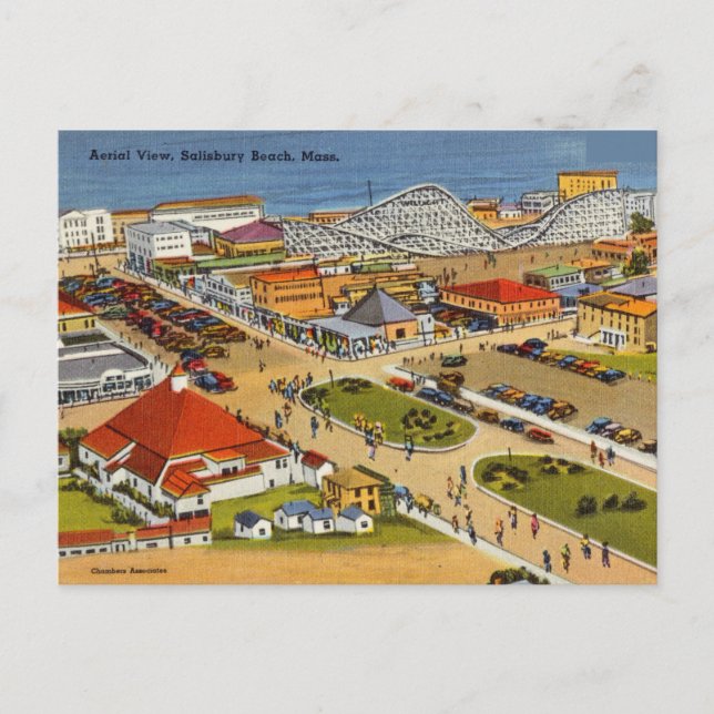 Postal Vintage Salisbury Beach, Massachusetts (Anverso)