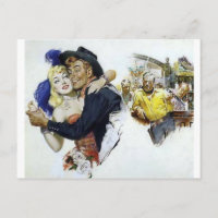 Vintage Saloon Chica Cowboy Bar Dance Fun poster