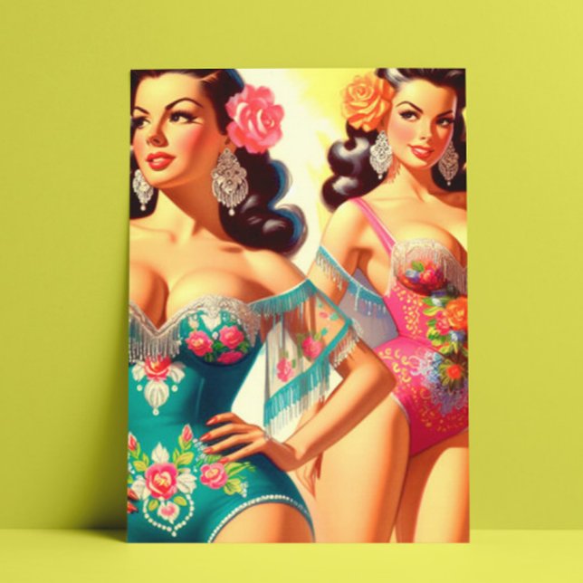 Postal Vintage Salsa Pin-ups (Subido por el creador)