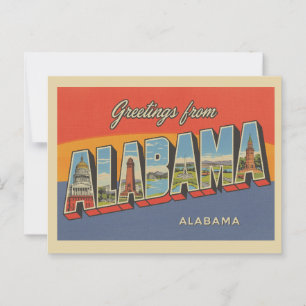 Postal Vintage "Saludos desde Alabama"