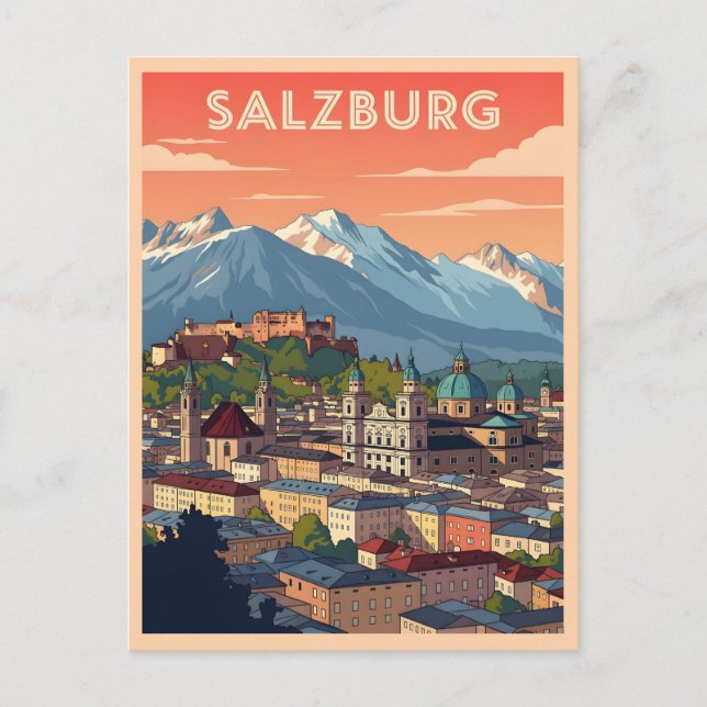 Postal Vintage Salzburg Austria (Anverso)