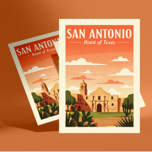 Postal Vintage San Antonio
