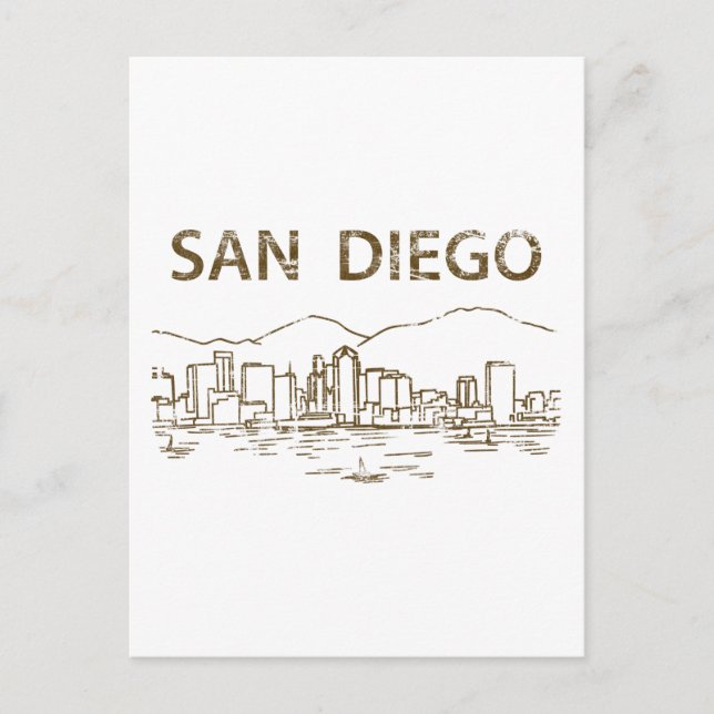Postal Vintage San Diego (Anverso)