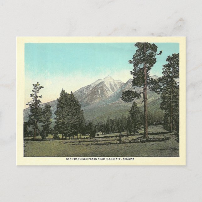 Postal Vintage San Francisco Peaks (Anverso)