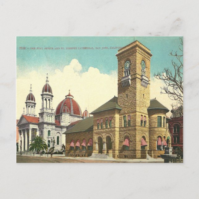 Postal Vintage San José California (Anverso)