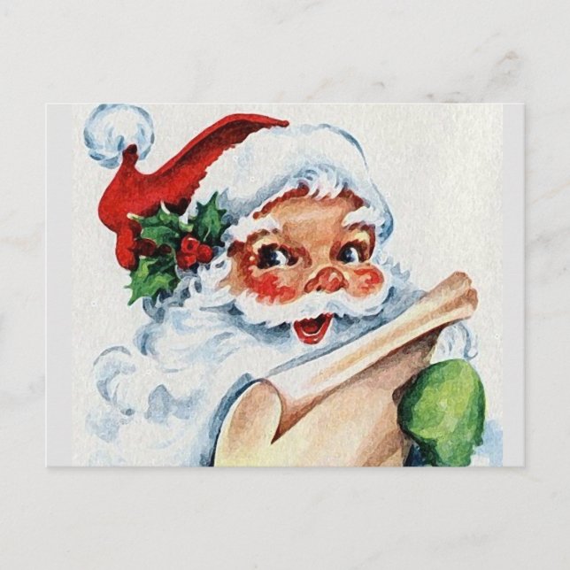 Postal Vintage Santa (Anverso)