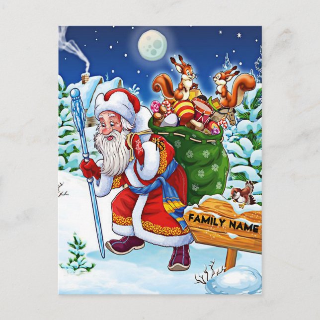Postal Vintage Santa (Anverso)