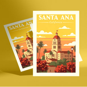 Postal Vintage Santa Ana California