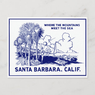 Postal Vintage Santa Barabara California