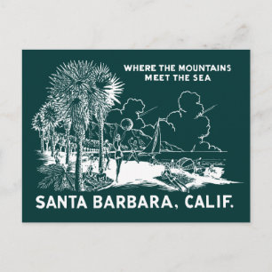 Postal Vintage Santa Barabara California