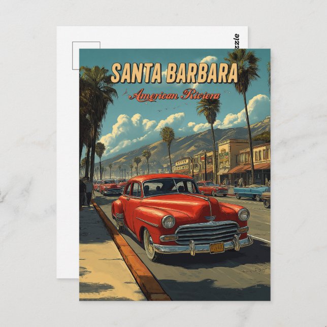 Postal Vintage Santa Barbara, California (Anverso / Reverso)