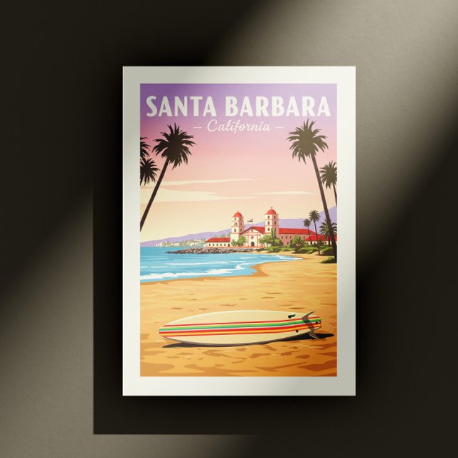 Postal Vintage Santa Barbara California (Subido por el creador)