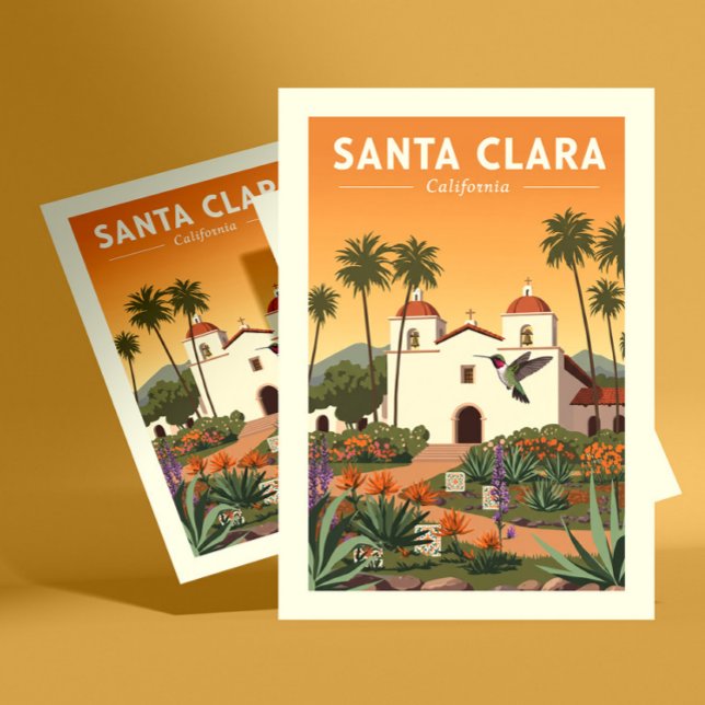 Postal Vintage Santa Clara California (Subido por el creador)