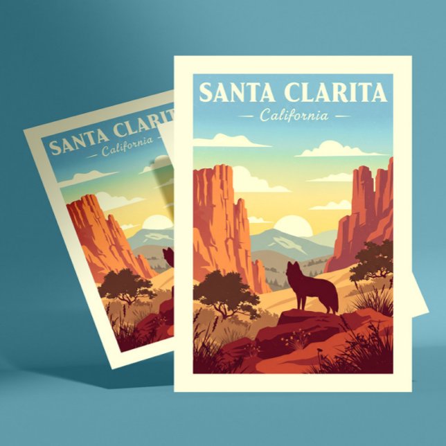 Postal Vintage Santa Clarita California (Subido por el creador)
