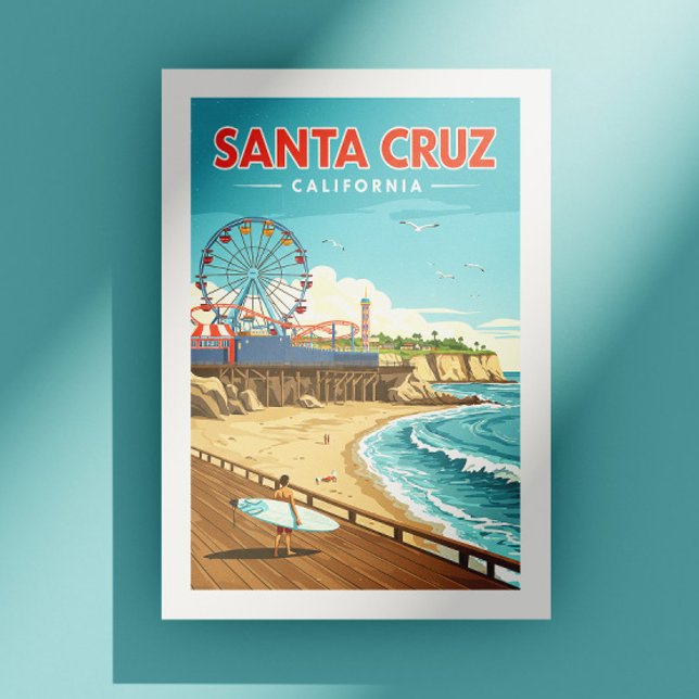 Postal Vintage Santa Cruz California (Subido por el creador)
