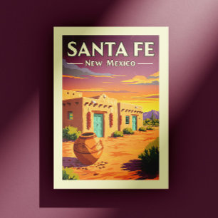 Postal Vintage Santa Fe Nuevo México