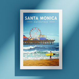 Postal Vintage Santa Monica California