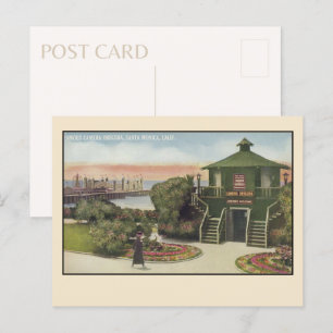 Postal Vintage Santa Mónica Cámara Obscura Postcard