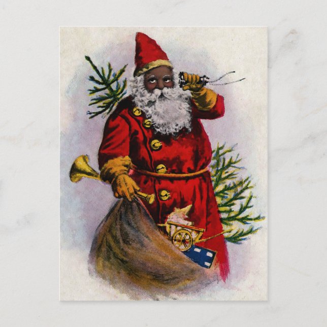 Postal Vintage Santa Navidades (Anverso)