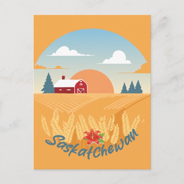 Postal Vintage Saskatchewan (Anverso)