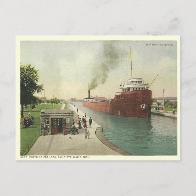 Postal Vintage Sault Ste Marie (Anverso)